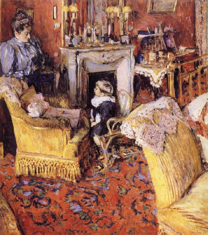 Edouard Vuillard Moruisifu and her son Germany oil painting art